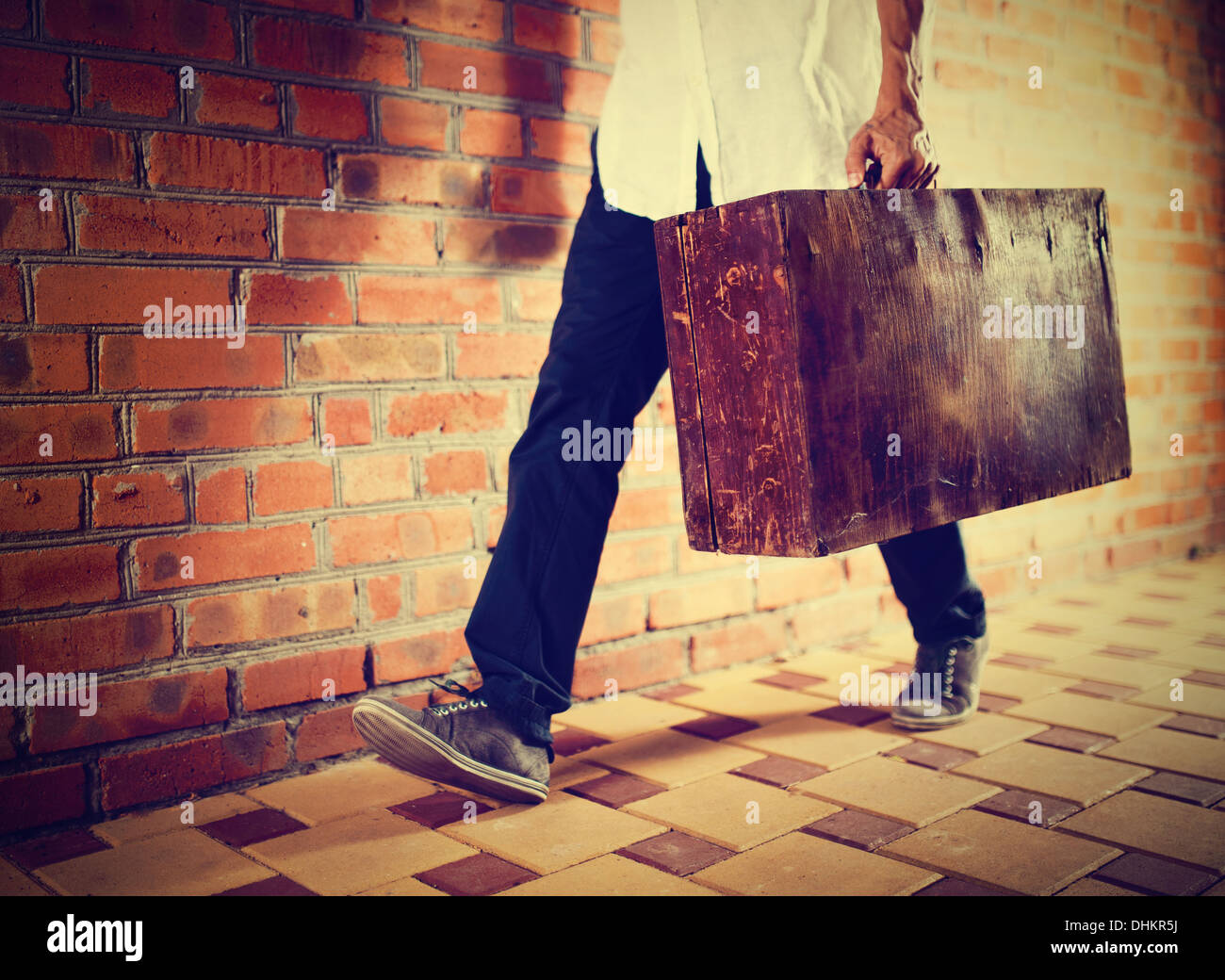 Vintage Suitcase Retro Stock Photo - Download Image Now - Aging