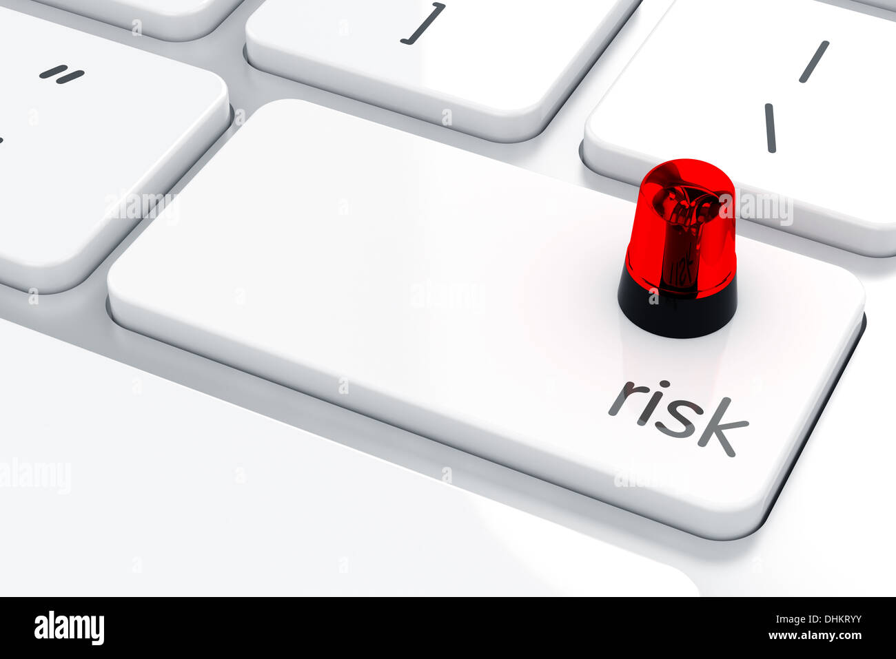 Flashing light on the computer keyboard.Risks concept Stock Photo Alamy