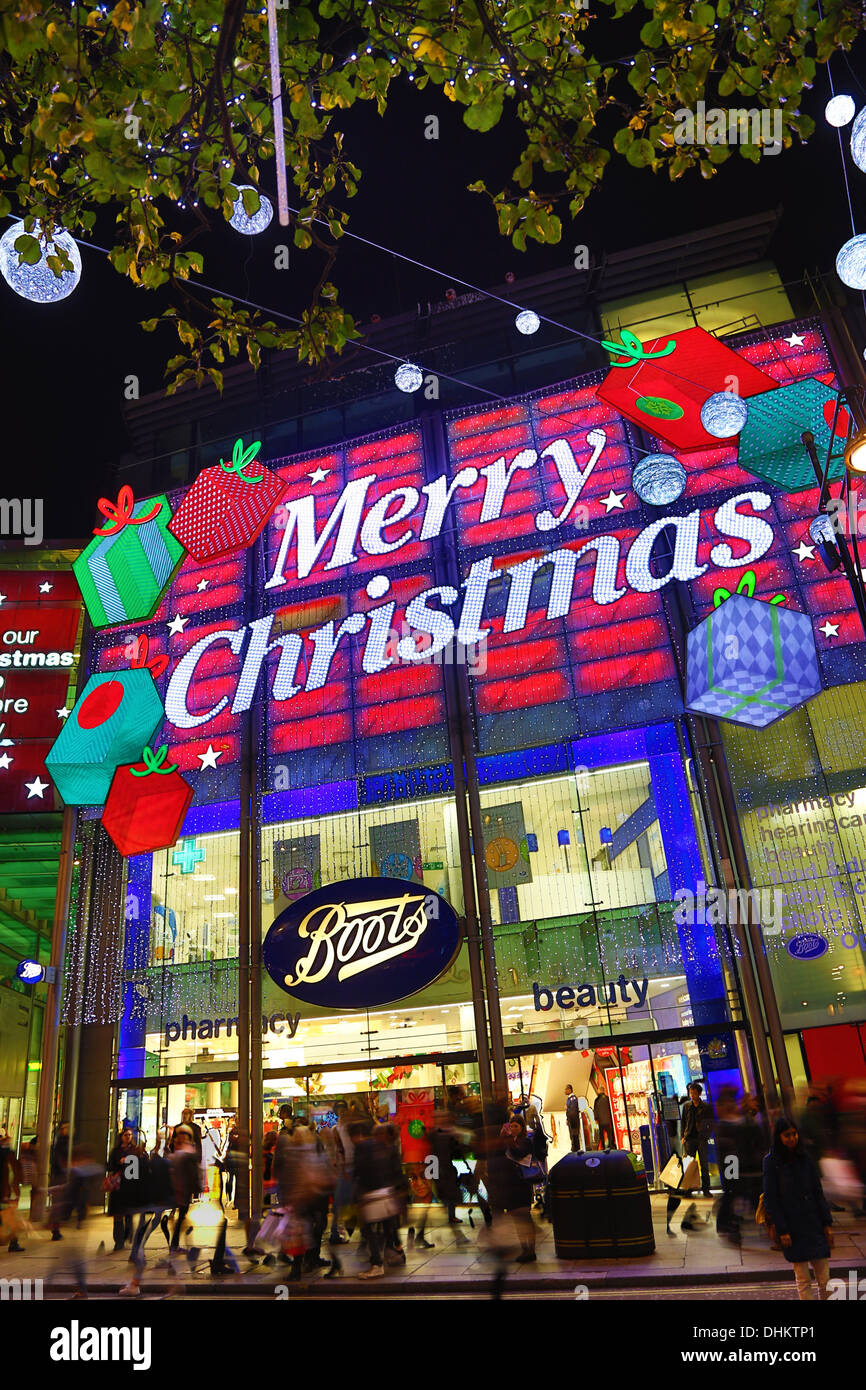 Boots shop christmas hi-res stock photography and images - Alamy