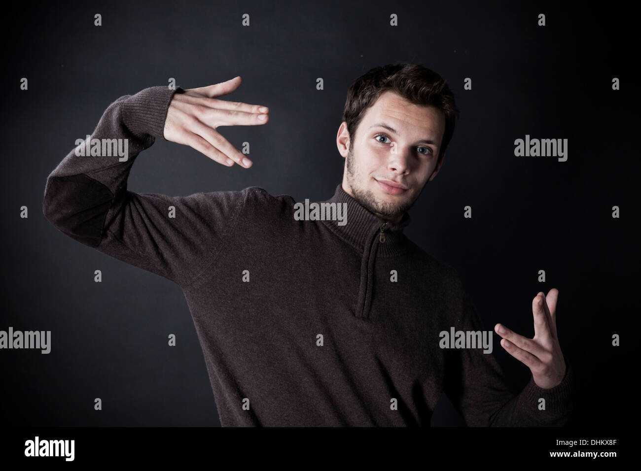 Young black man portrait hi-res stock photography and images - Alamy