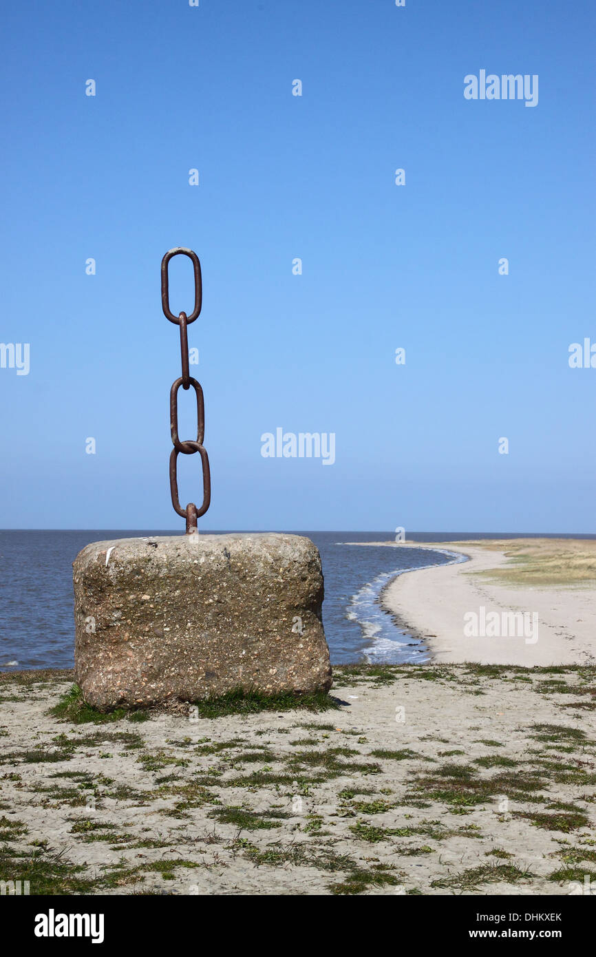 Concrete block at the beach Stock Photo Alamy