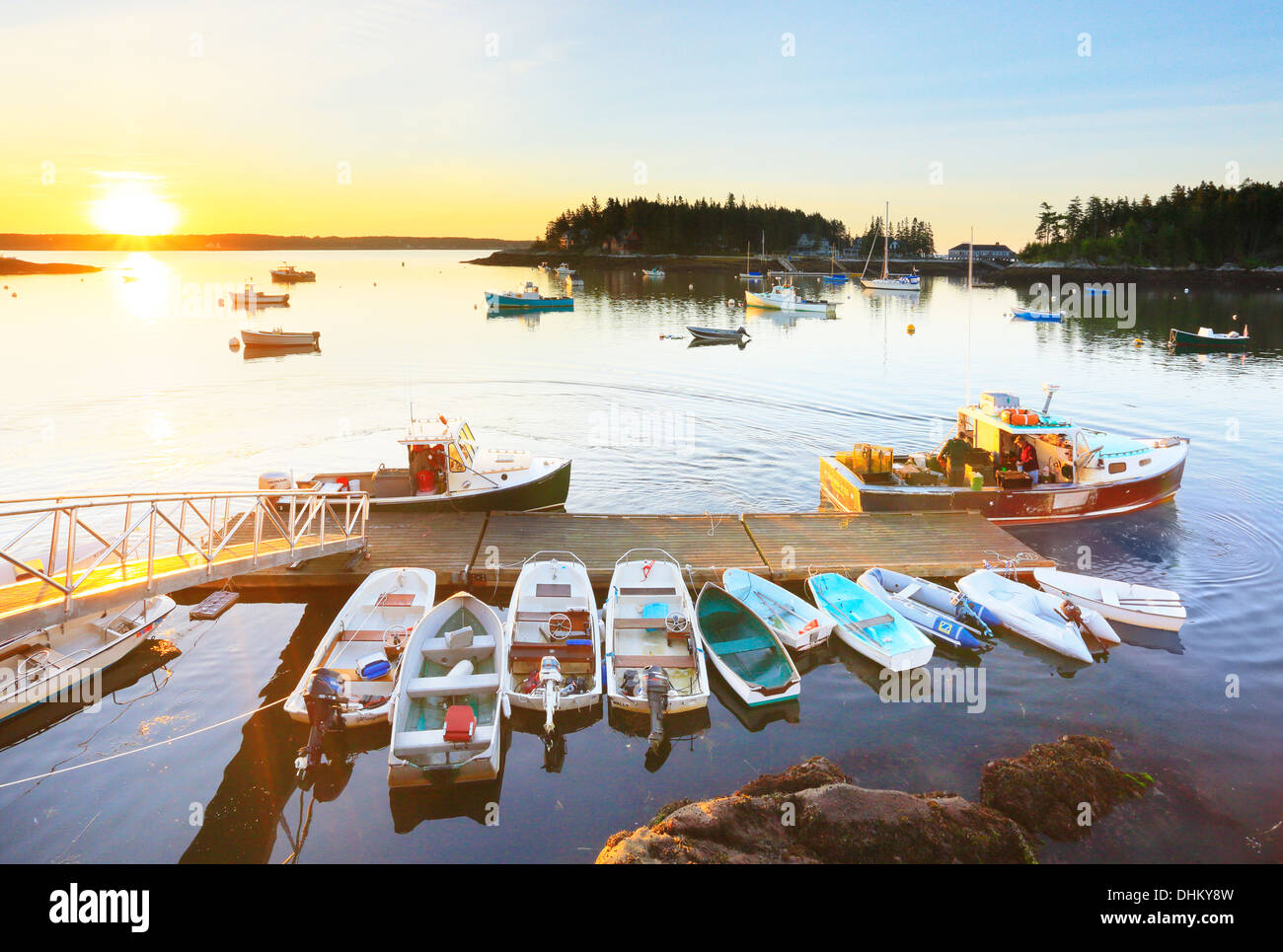 Sunrise, Five Islands, Maine, USA Stock Photo Alamy
