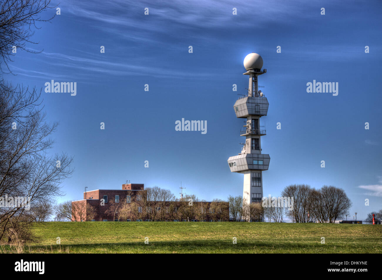 Radar Tower Stock Photo