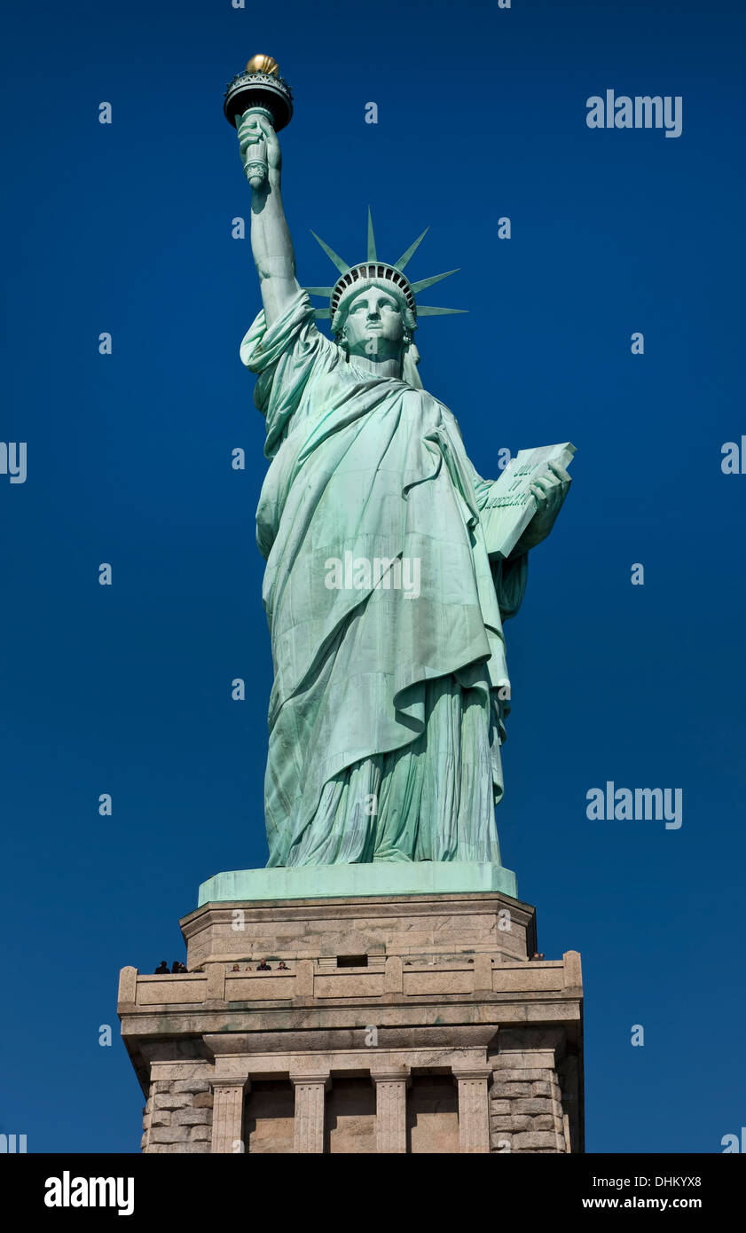 Statue of Liberty on the Hudson River in NYC Stock Photo Alamy