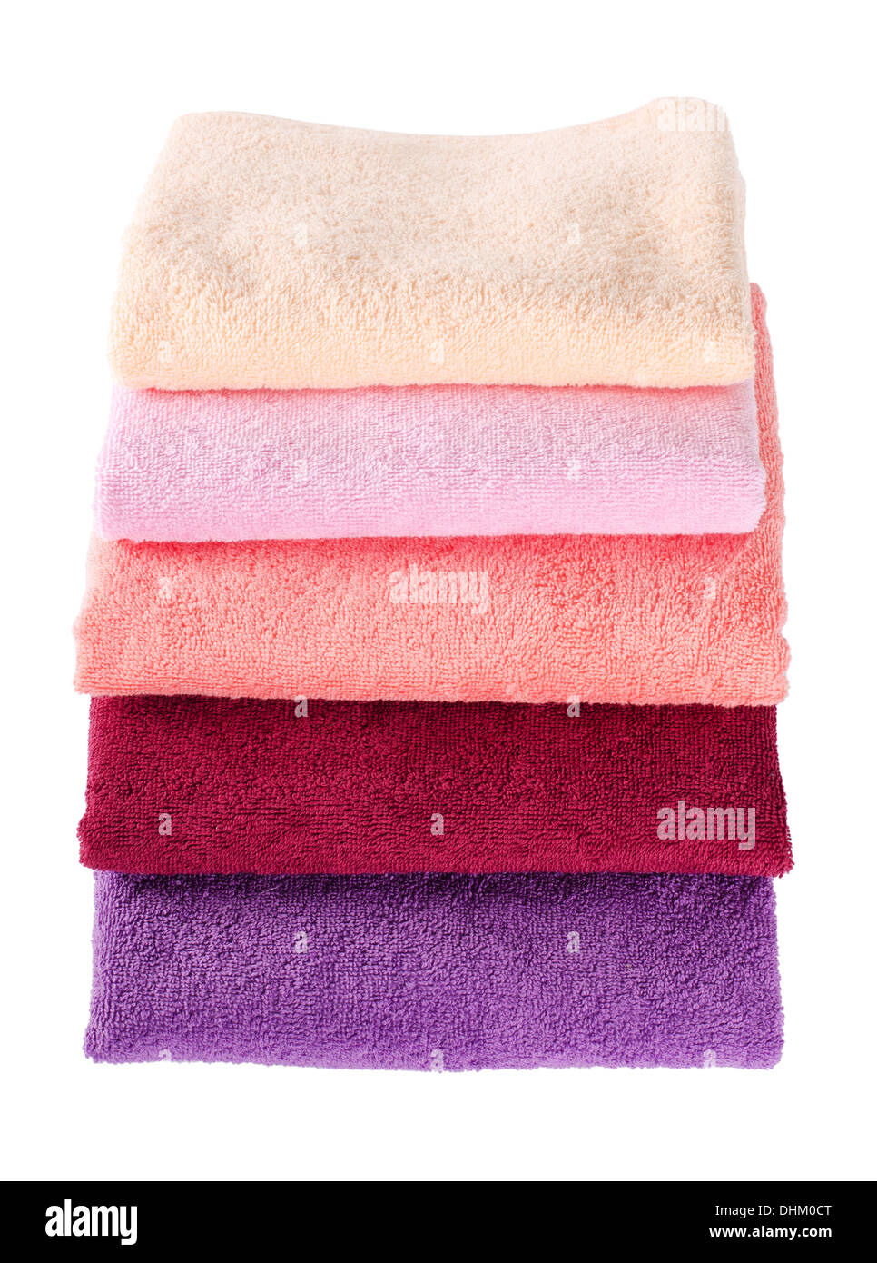 The combined color towels Stock Photo Alamy