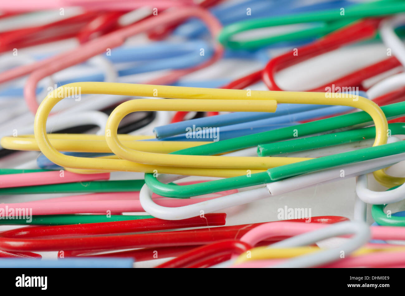 Plastic paper clip hi-res stock photography and images - Alamy