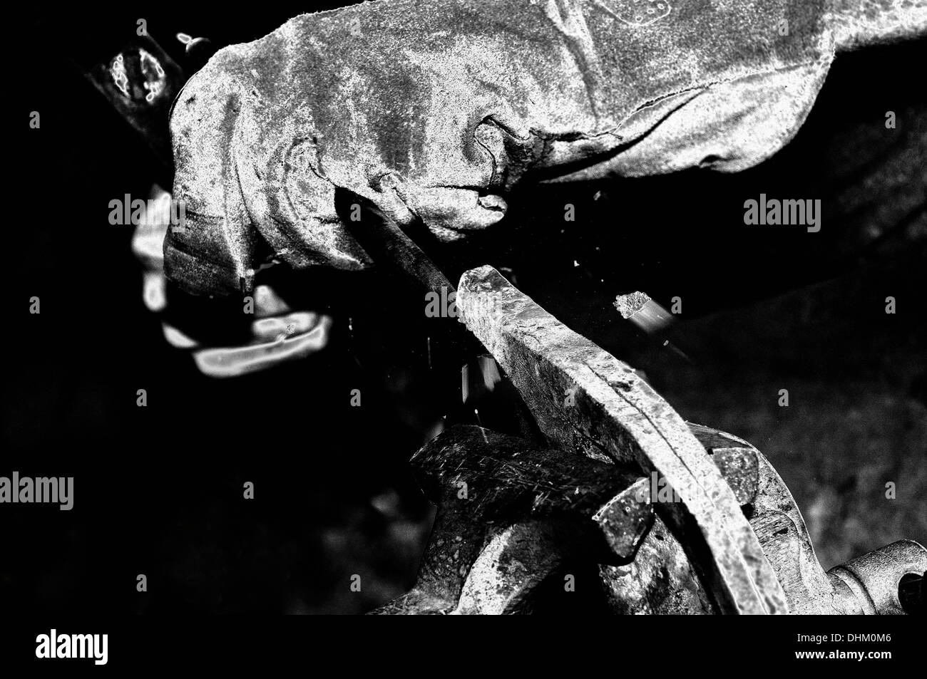 Hammer forged Black and White Stock Photos & Images - Alamy