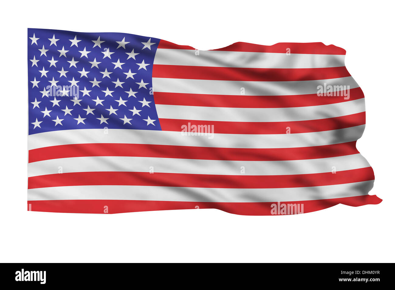American flag waving Stock Photo Alamy