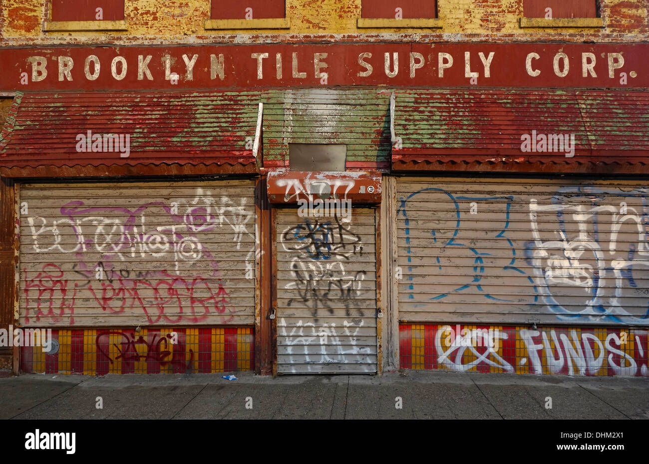 Brooklyn tile supply store Stock Photo Alamy