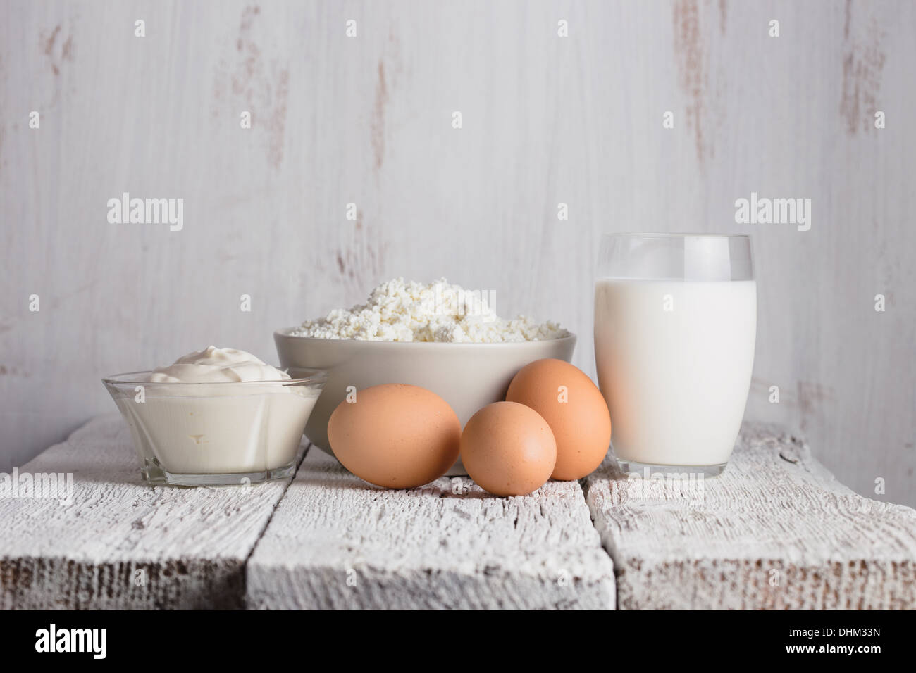 Dairy products and eggs Stock Photo Alamy