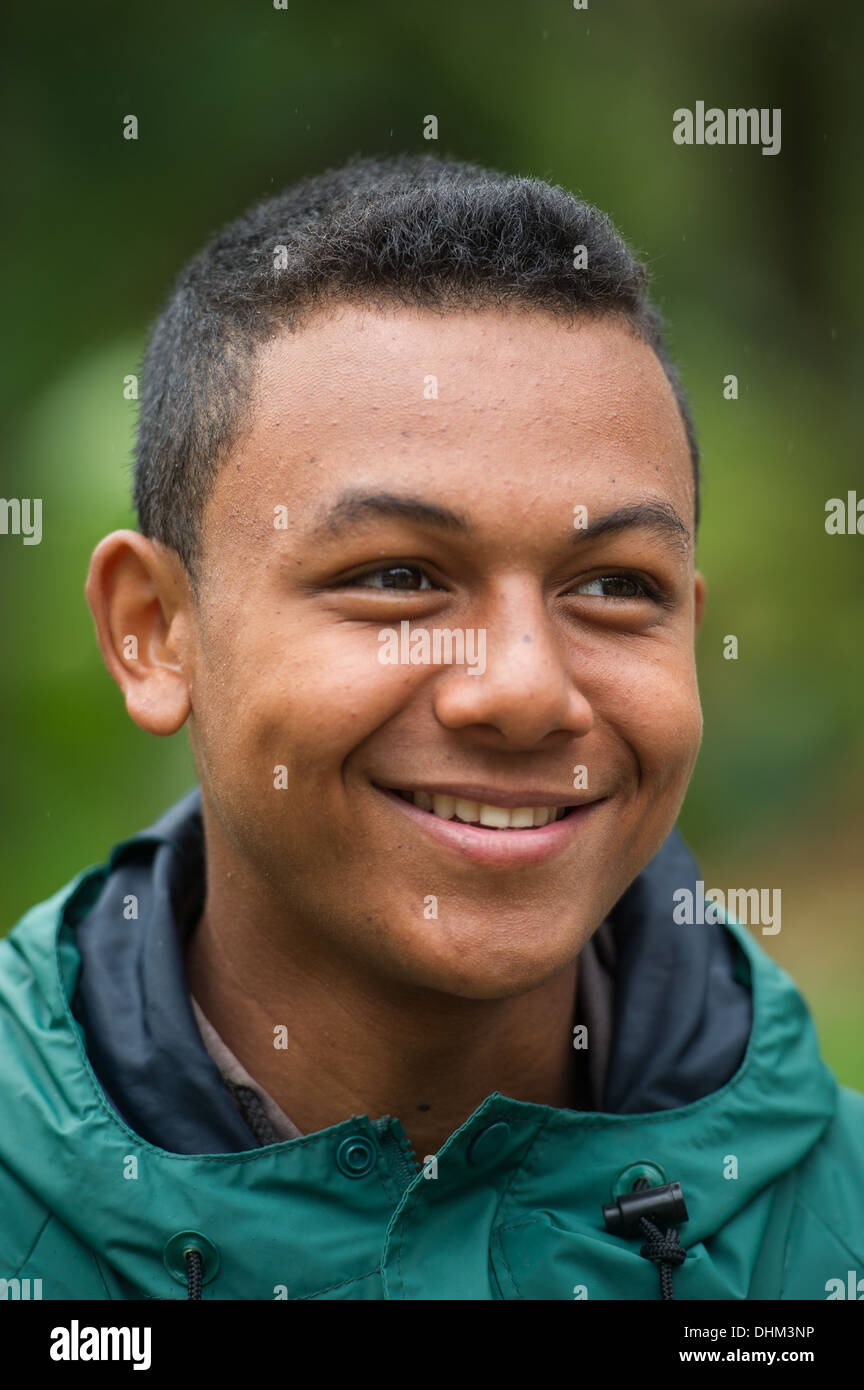 Malagasy boy, Madagascar Stock Photo