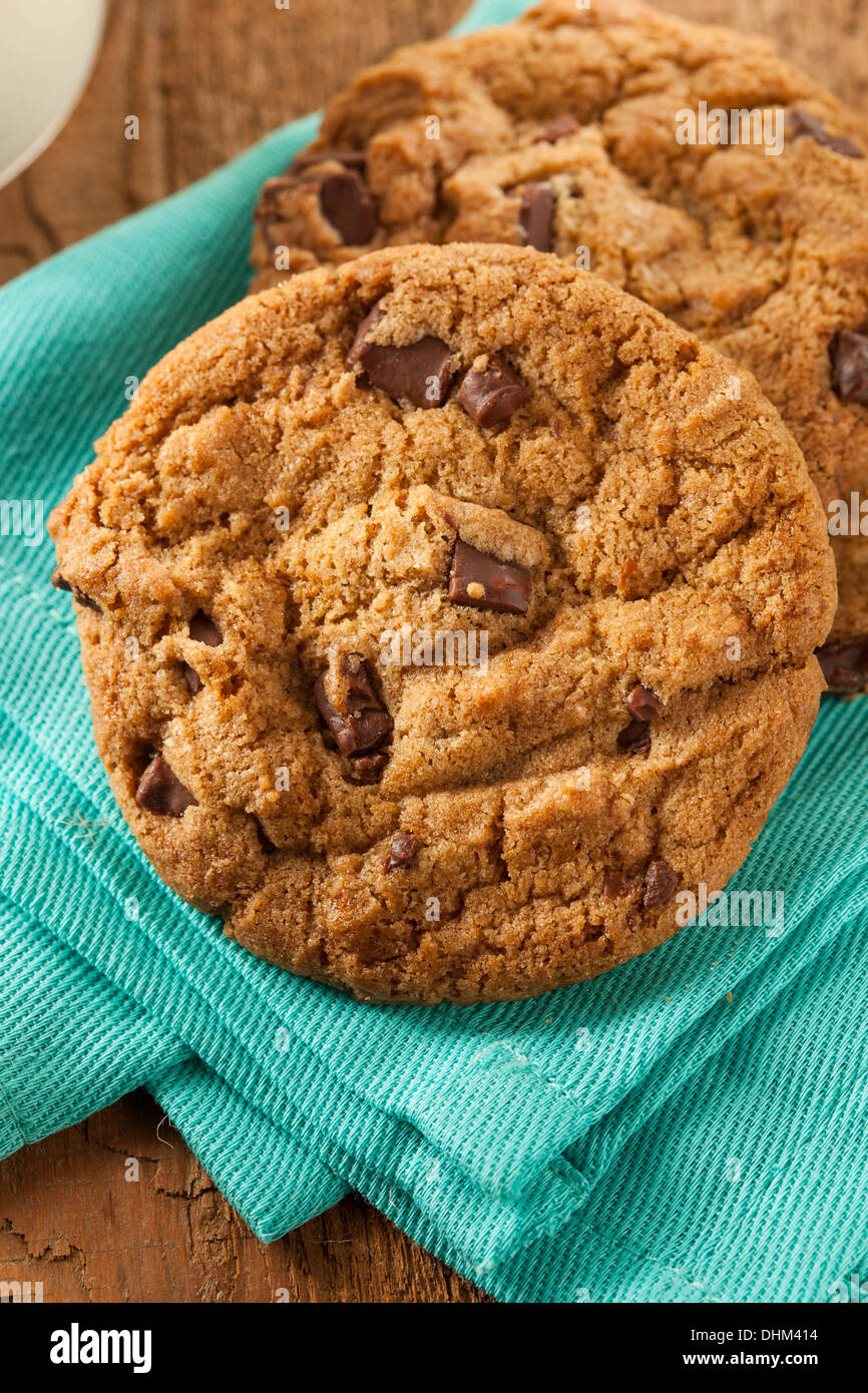 Homemade Chocolate Chip Cookies Ready to Eat Stock Photo Alamy
