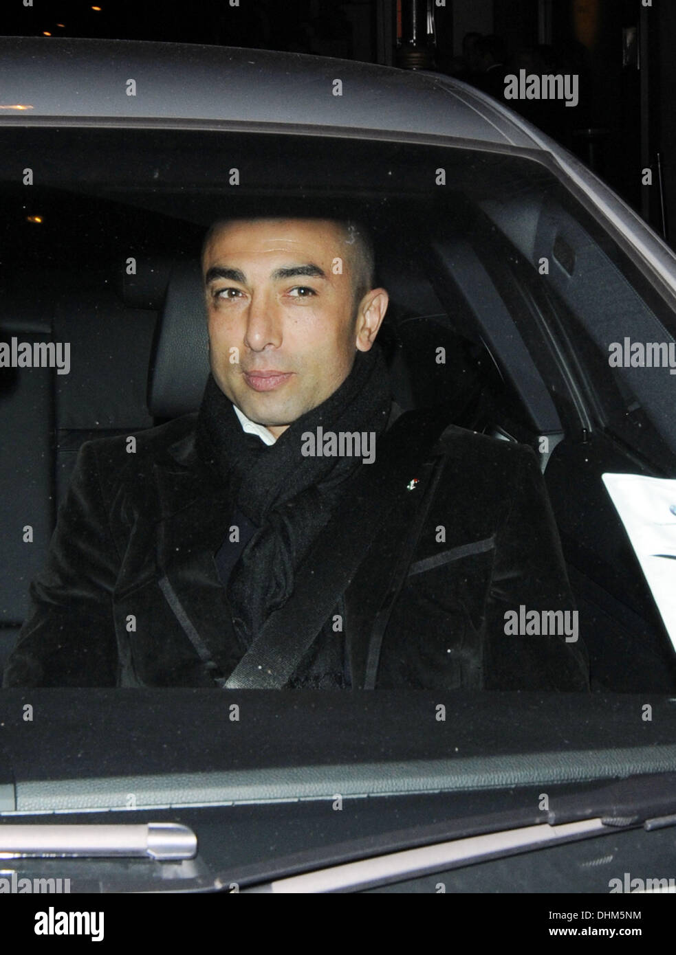 Roberto Di Matteo The caretaker manager of Chelsea FC leaving Nobu Restaurant London, England - 27.04.12 Credit Mandatory: WENN.com Stock Photo