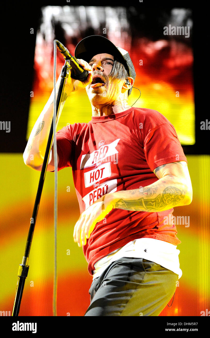 Anthony Kiedis Red Hot Chili Peppers performs at The Air Canada Centre
