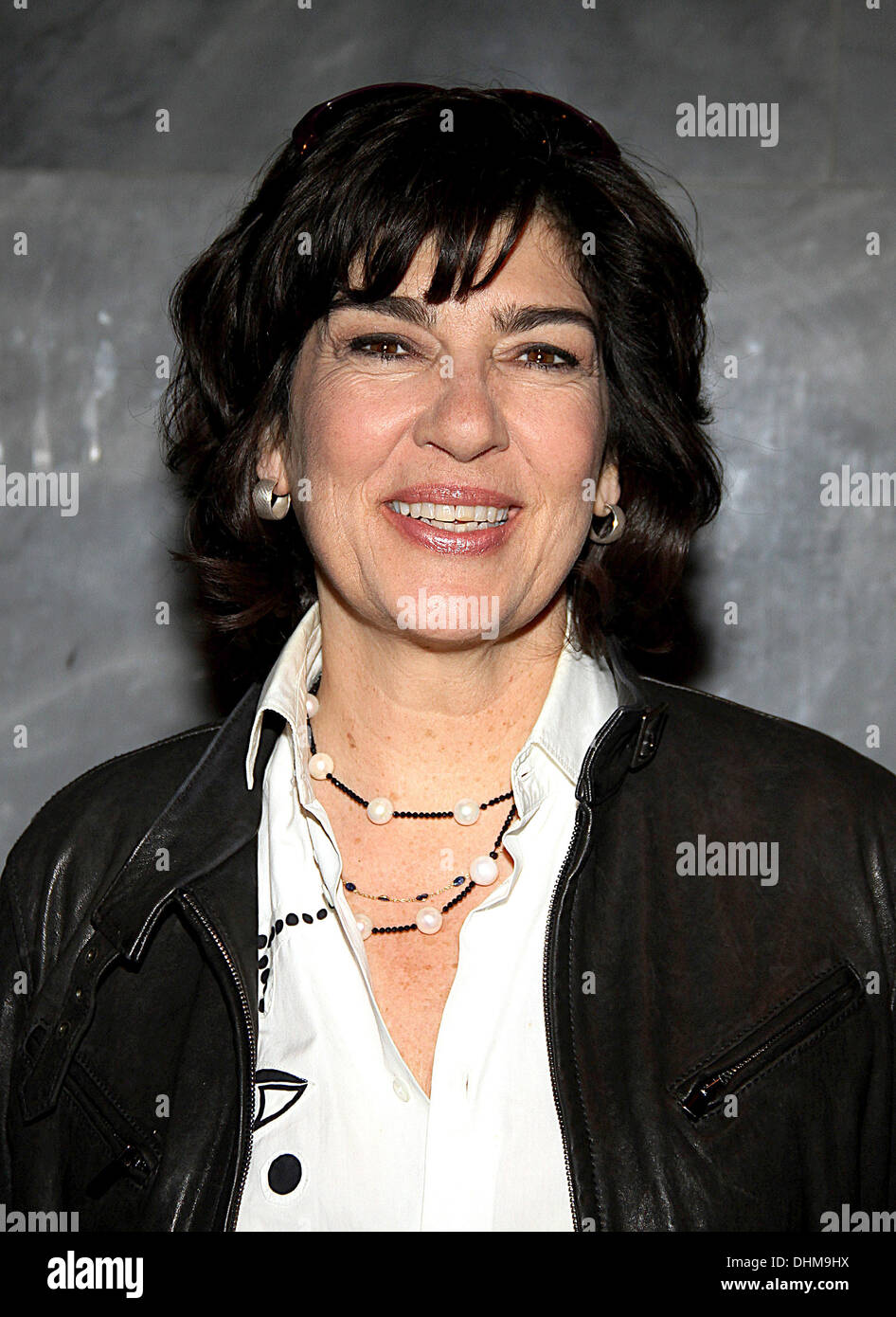 CNN Anchor and Chief International Correspondent Christiane Amanpour at the 'Cold War: The Complete Series' screening at The Paley Center for Media. New York City, USA - 29.04.12 Stock Photo