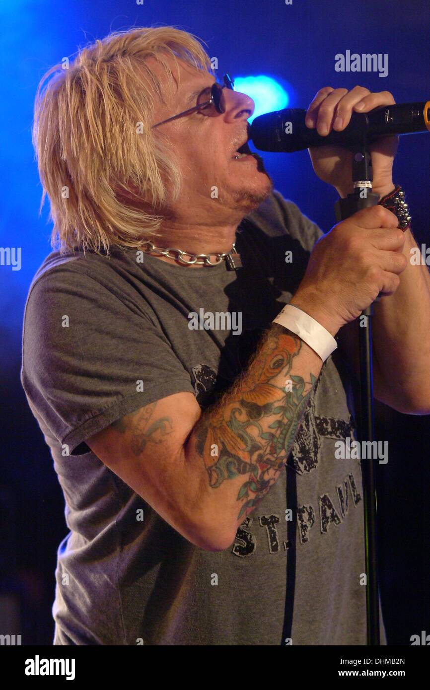 Godfather of UK punk Charlie Harper of UK Subs performing at The Great  British Alternative Music Festival Butlins Minehead England 27.04.12 Stock  Photo - Alamy
