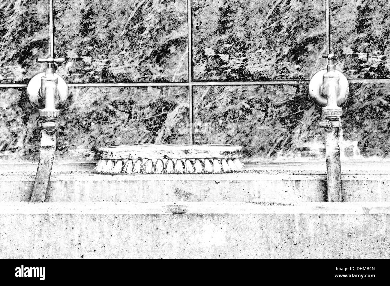 Trough sink Black and White Stock Photos & Images Alamy