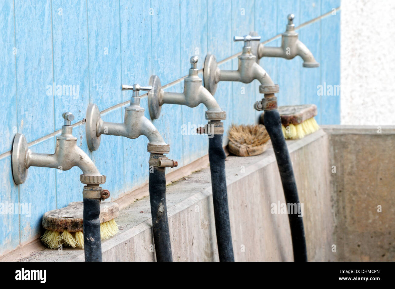 Taps on the sink Stock Photo Alamy