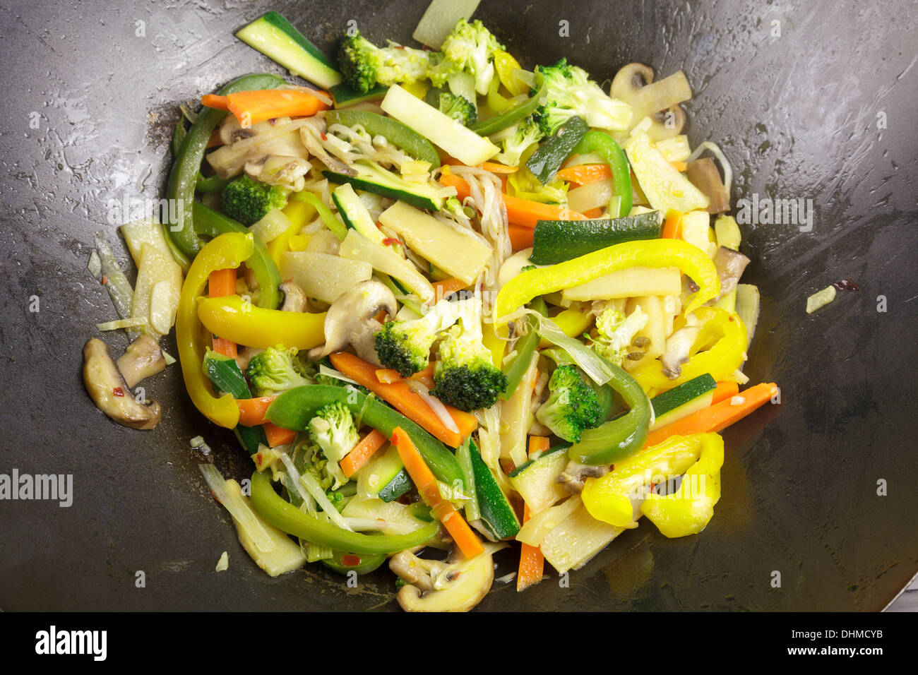 vegetable stir fry Stock Photo