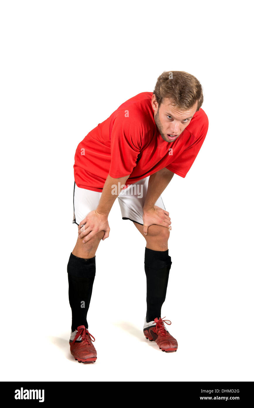 Tired football player hi-res stock photography and images - Alamy
