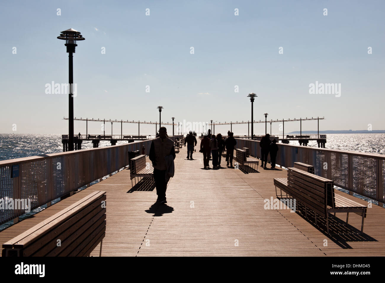 Coney island pier beach hi-res stock photography and images - Alamy