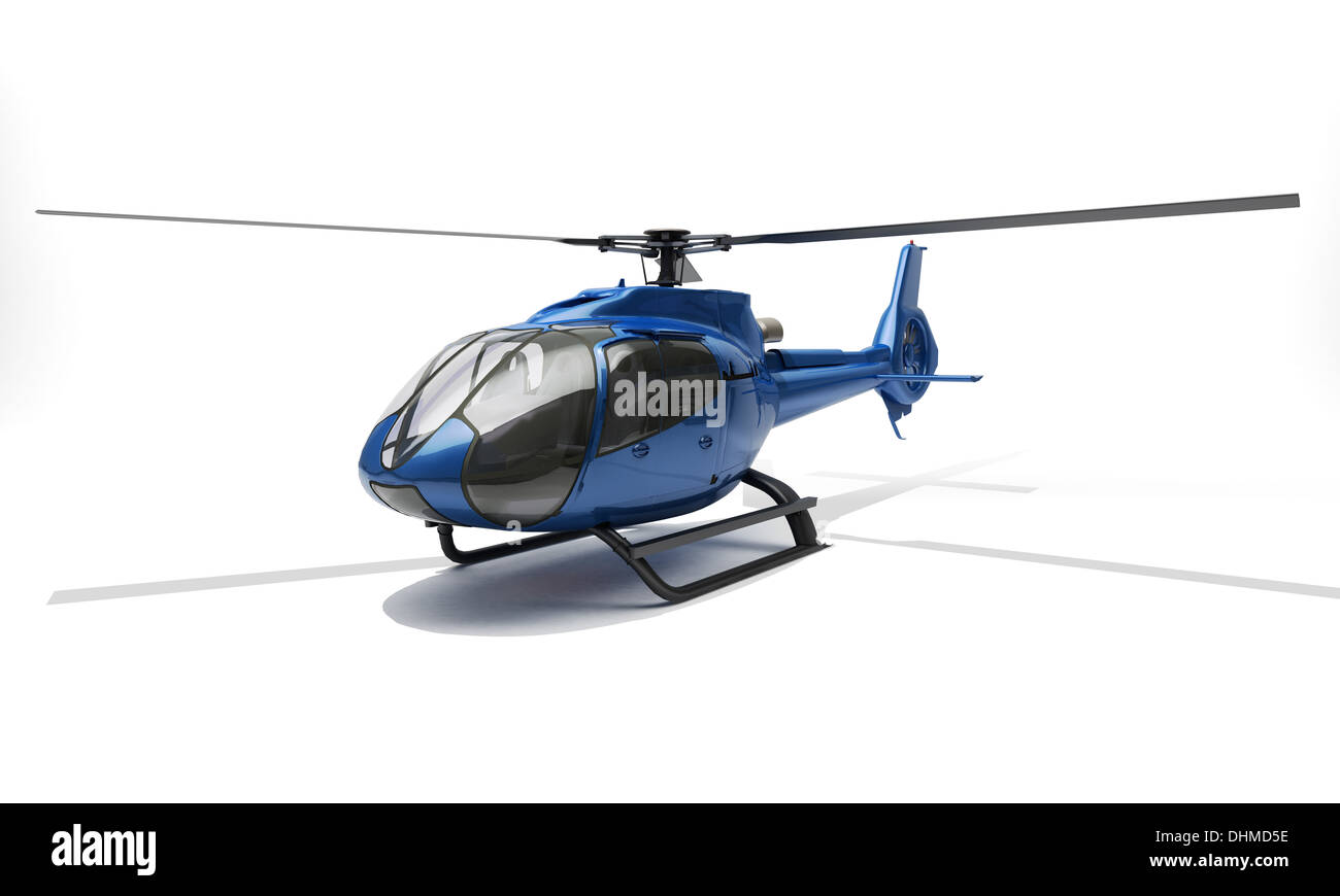 Modern helicopter Stock Photo