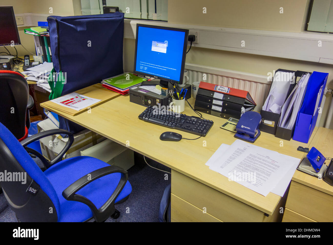 Tidy Office Desk Stock Photo