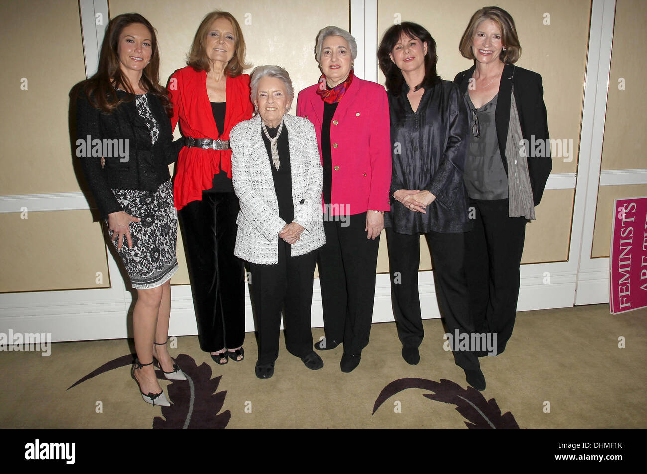 Diane Lane, Gloria Steinem, Ellie Smeal, Peg Yorkin, Mavis Leno