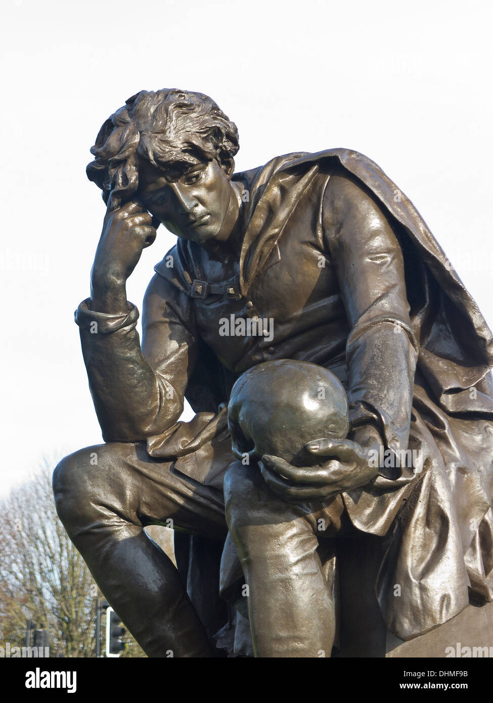 Statue of Hamlet in Stratford upon Avon UK Stock Photo