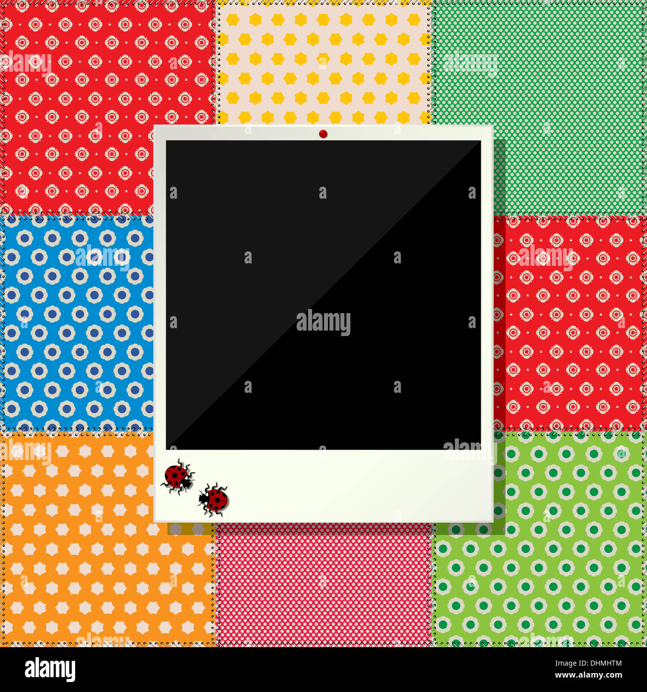 Digital scrapbooking photo frame Stock Photo Alamy