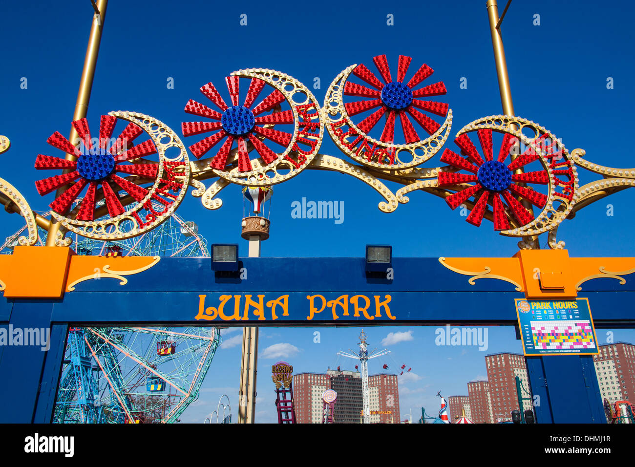 Luna park entrance,Coney Island, Brooklyn, New York, United States of