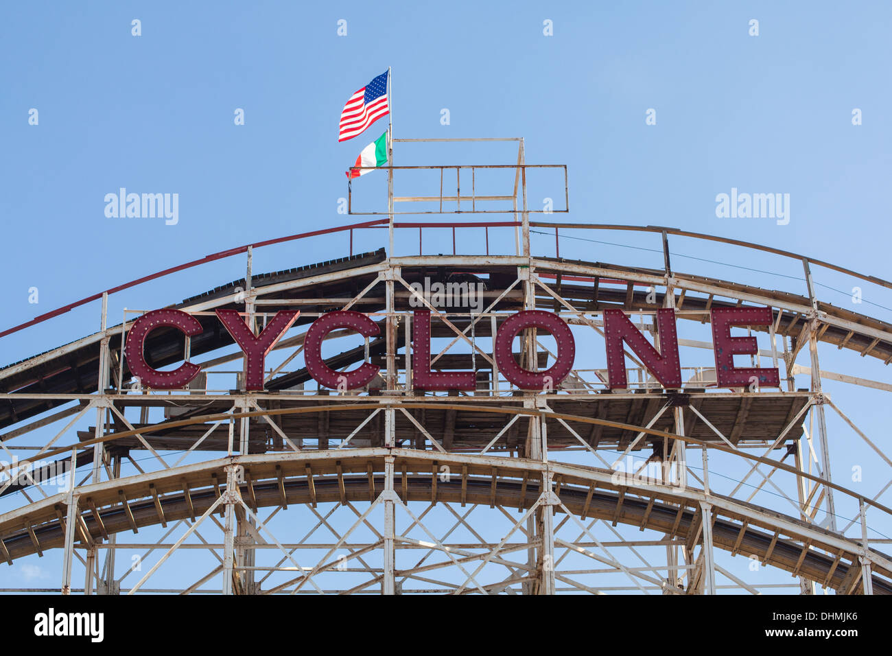 Cyclone, rollercoaster, Astroland Park, Coney Island,Brooklyn, New York ...