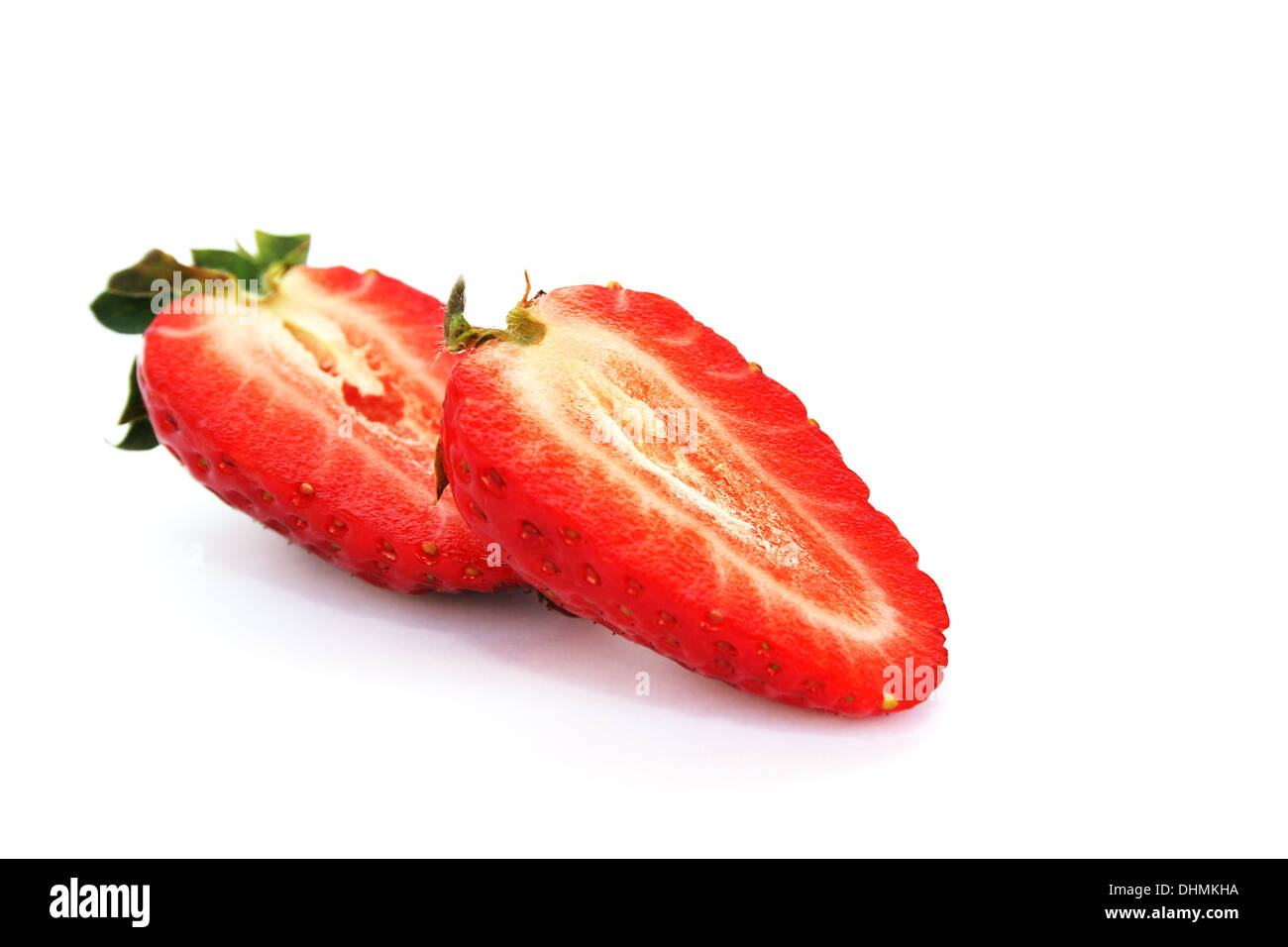 Strawberries isolated on white background Stock Photo - Alamy