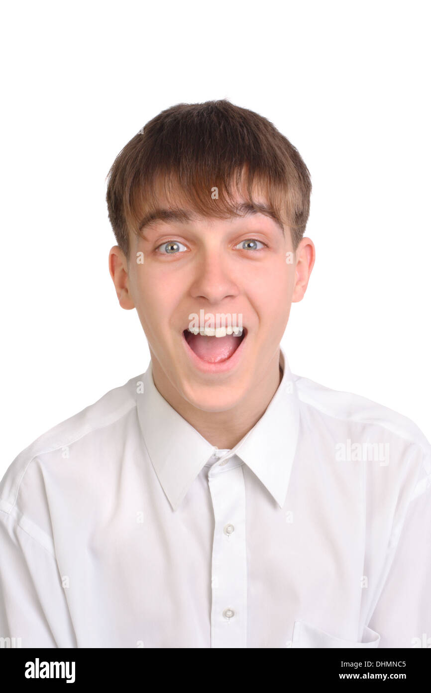 Happy teenager male hi-res stock photography and images - Alamy