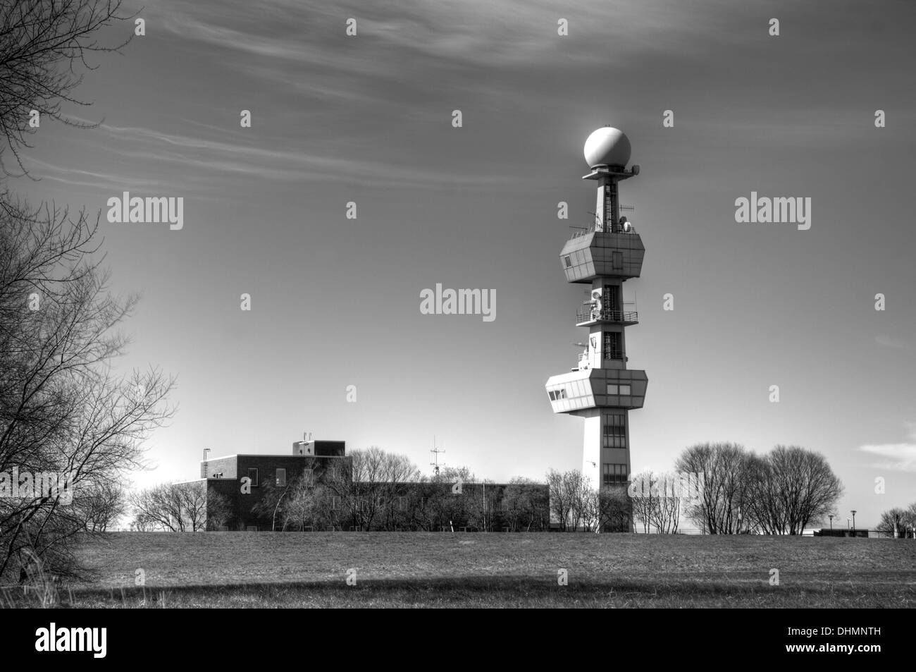 Radar Tower Stock Photo