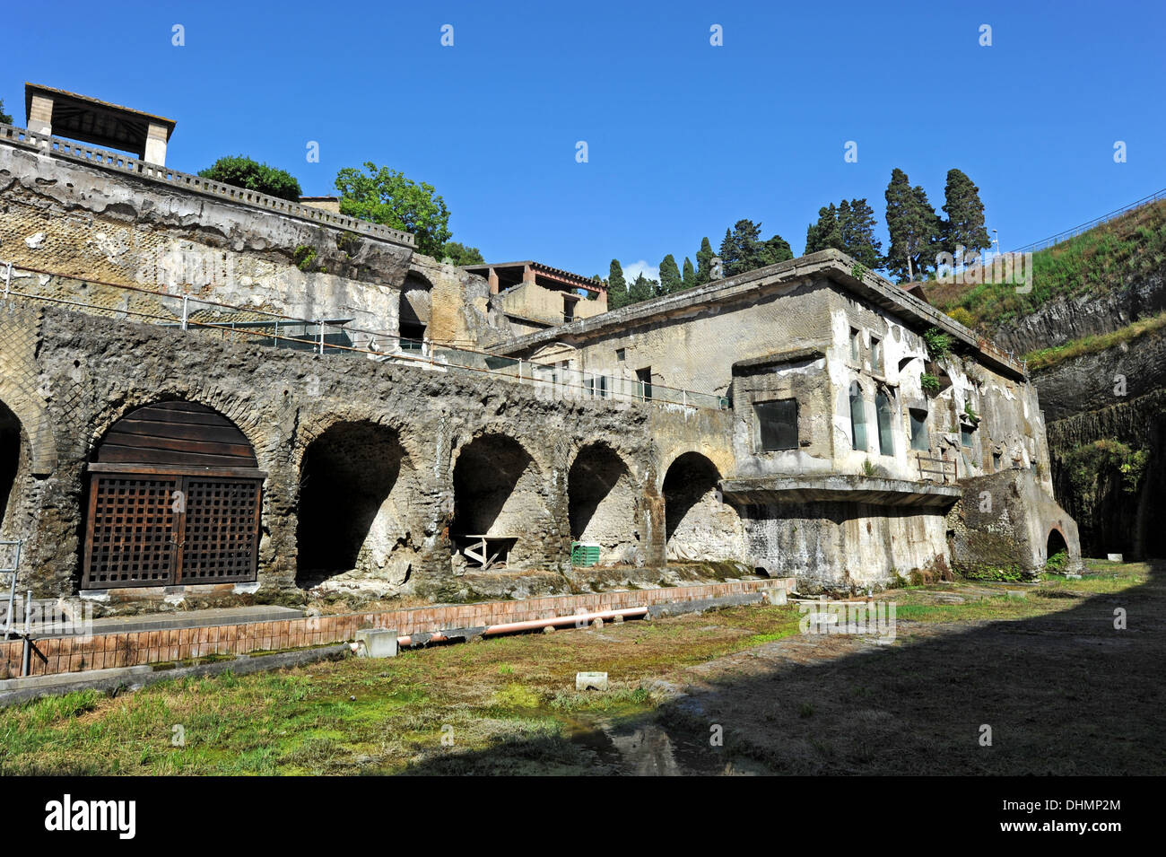 Boat houses in the ruins of herculaneum hires stock photography and