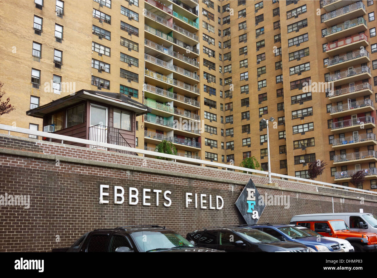 Ebbets Field apartment houses Stock Photo