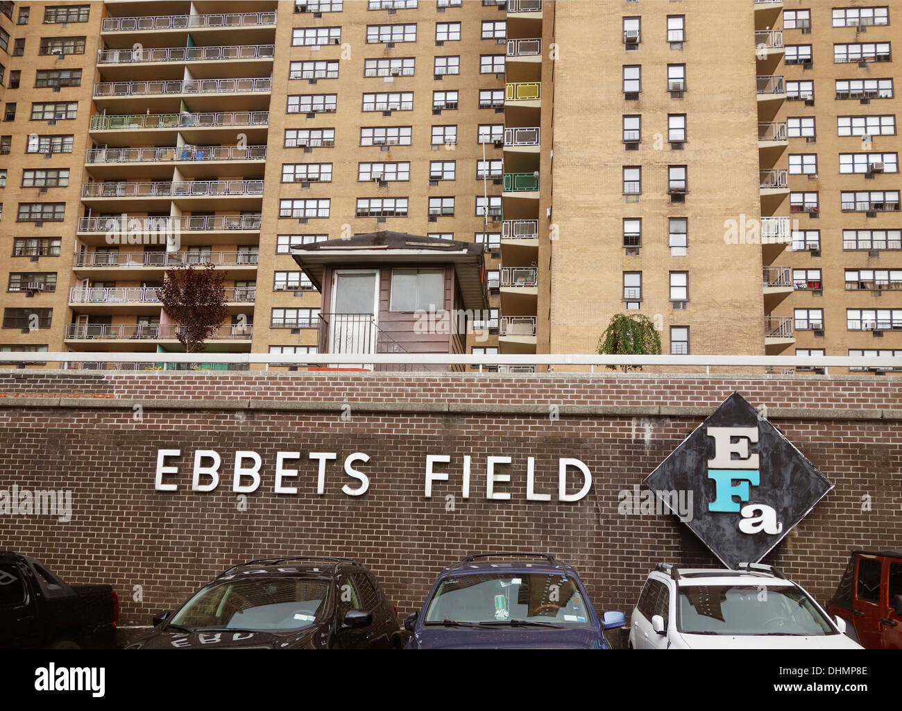 Ebbets Field apartment houses Stock Photo