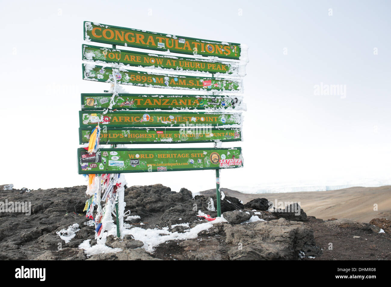 Highest free standing mountain in the world hires stock photography