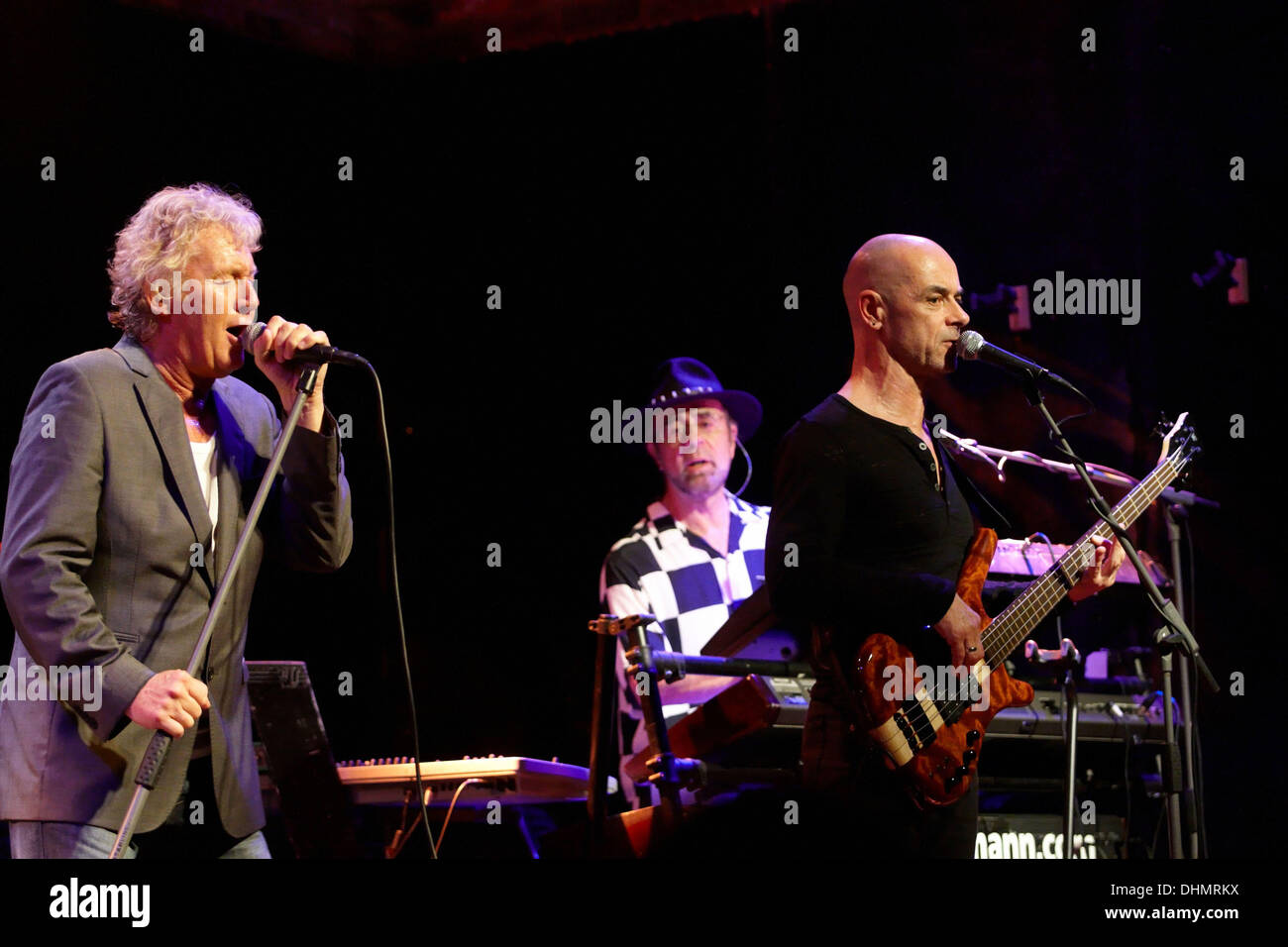 Robert Hart and bass player Steve Kinch  Celebrating 40 years, Manfred Mann and his Earth band play the Brook in Southampton on the second night of a short UK tour Southampton, England - 02.05.12 Stock Photo