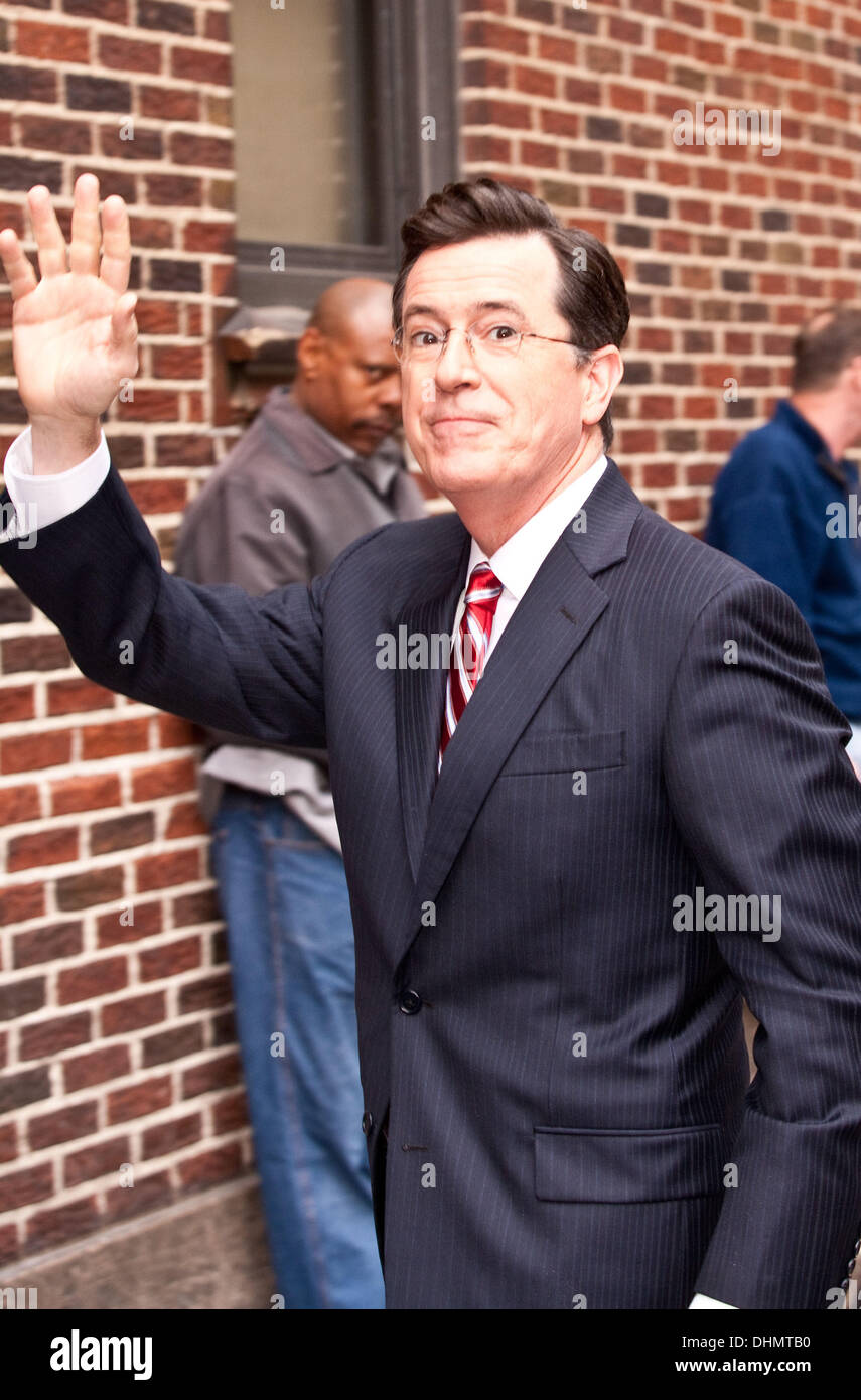 Stephen Colbert arrives at The Ed Sullivan Theater for 'The Late Show ...