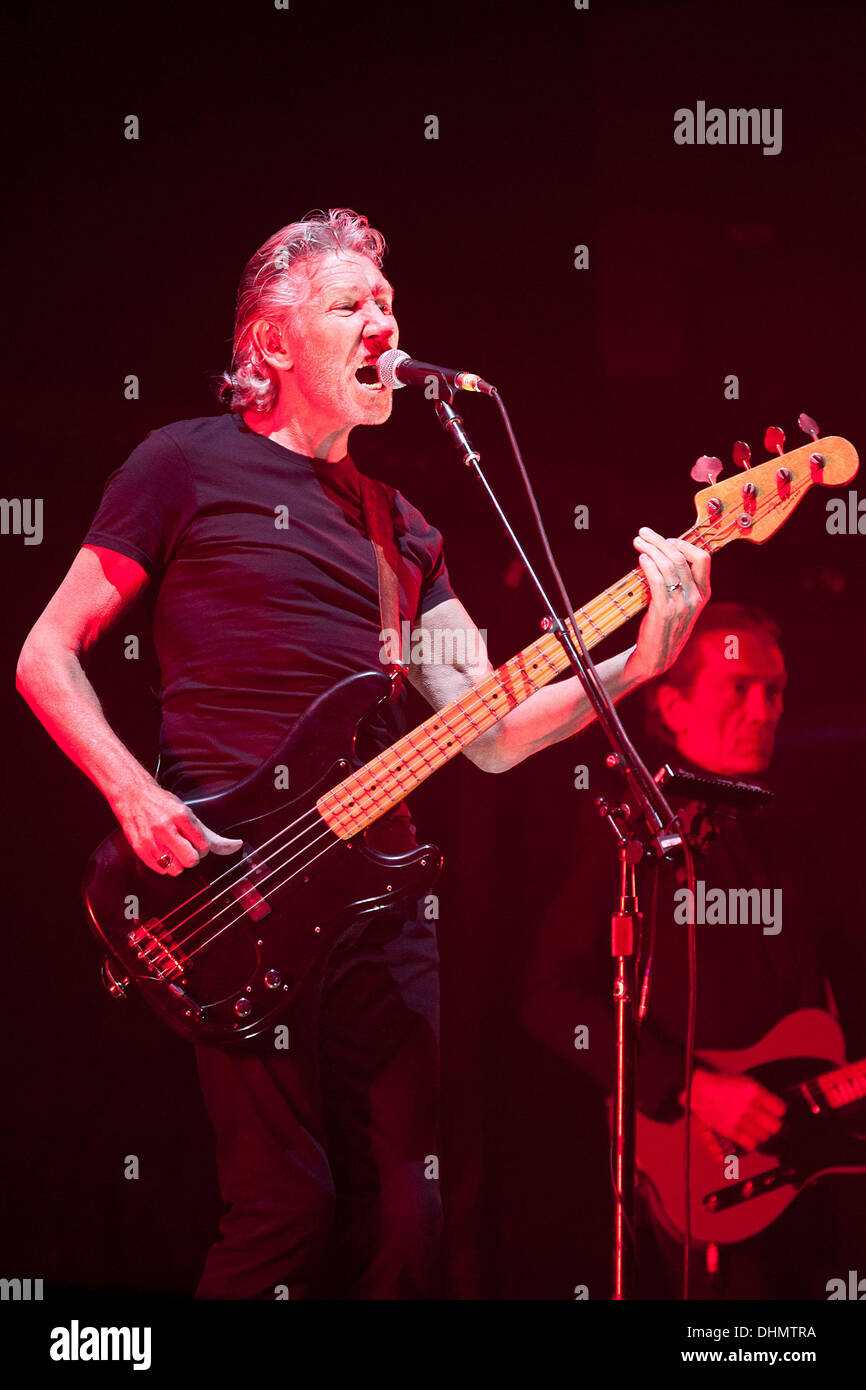 Roger Waters performing "The Wall Tour" 2012 held at the Frank Erwin Center. Austin, Texas - 03.05.12 Stock Photo