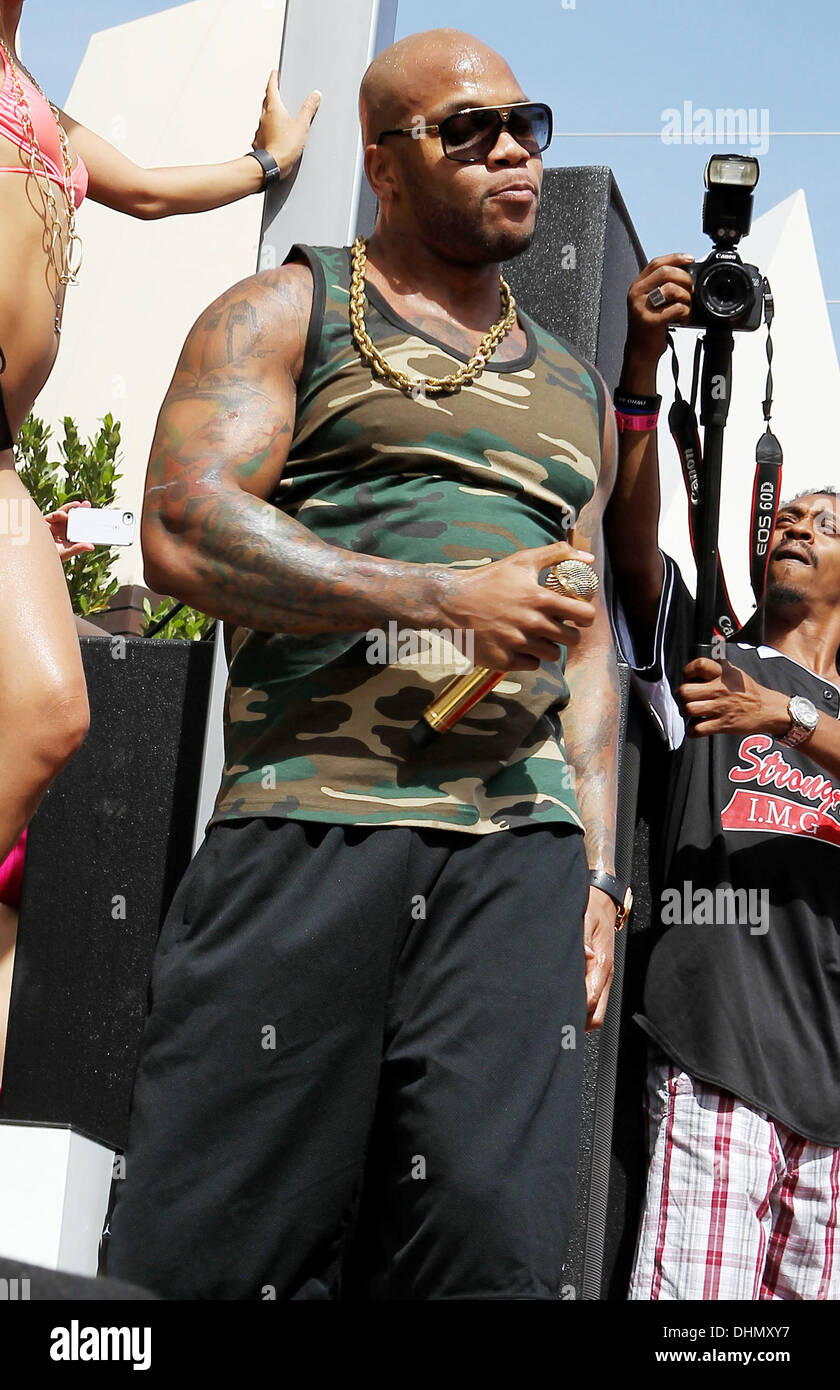 Flo Rida Flo Rida performing at 'Ditch Fridays' held at the Palms Pool ...