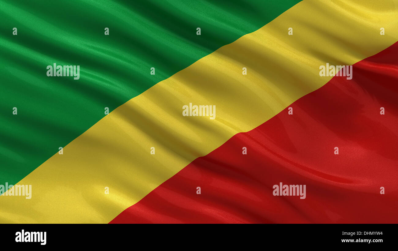 Flag of the Republic of the Congo Stock Photo - Alamy