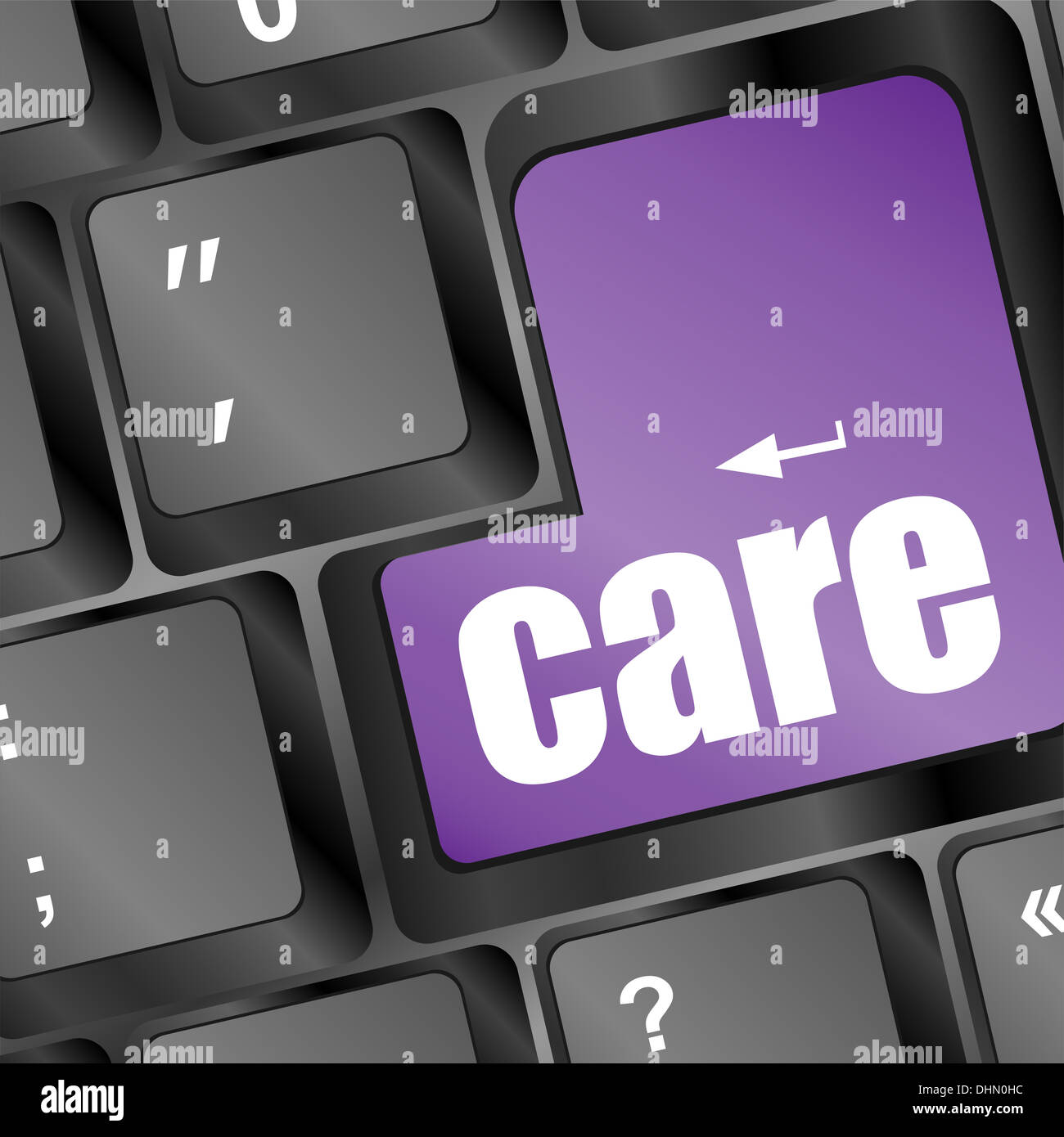 Health care keyboard key Stock Photo Alamy