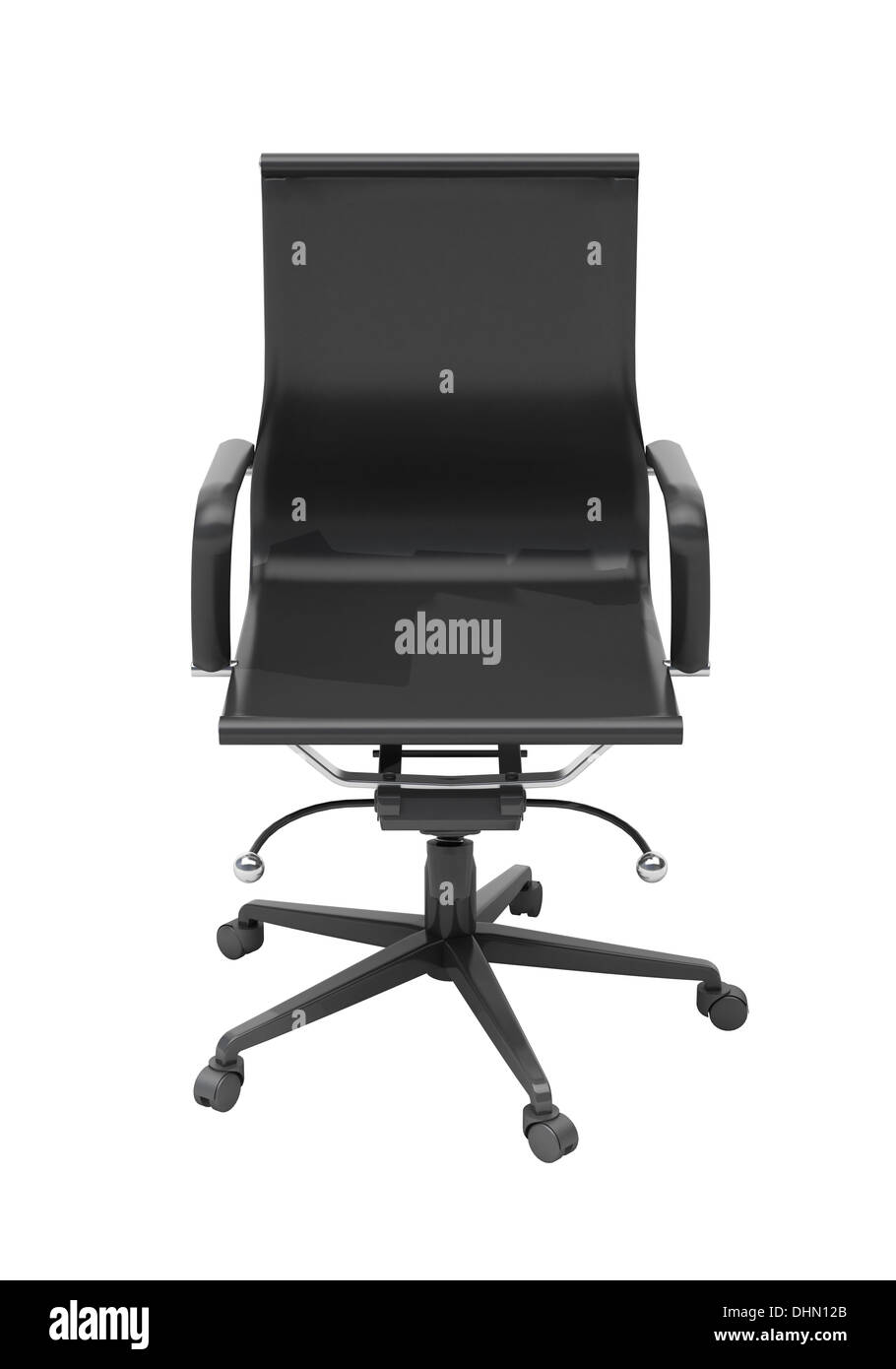 Gray office chair isolated Stock Photo Alamy