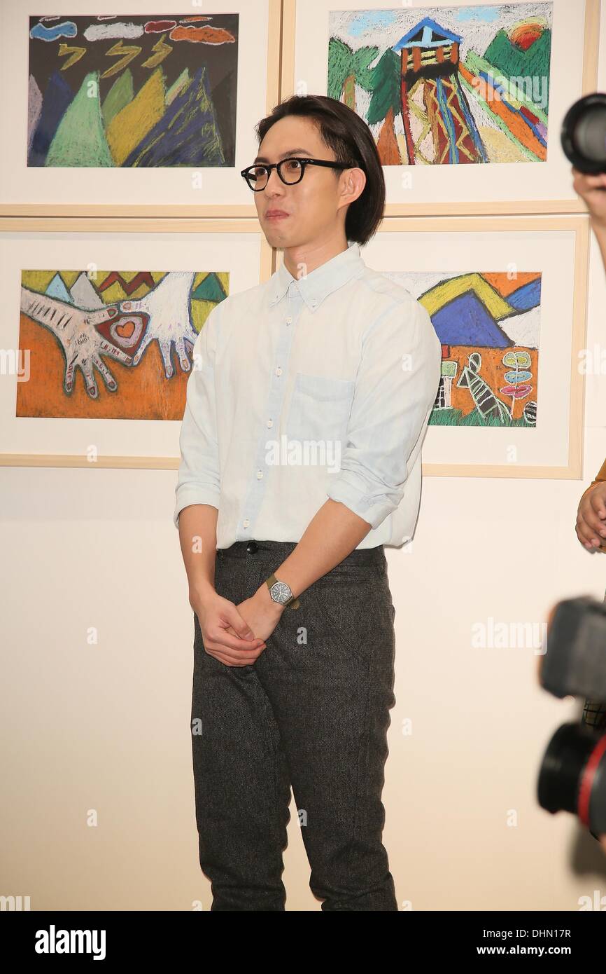 Singer Yoga Lin attends Taipei International Art Exhibition in Taipei