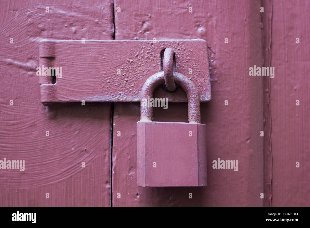 Door locks with key Stock Photo Alamy