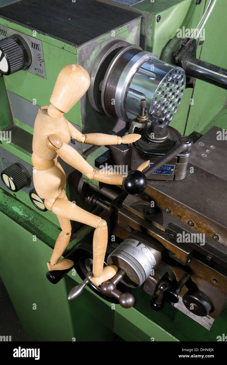 Dummy working in a engineering company Stock Photo - Alamy