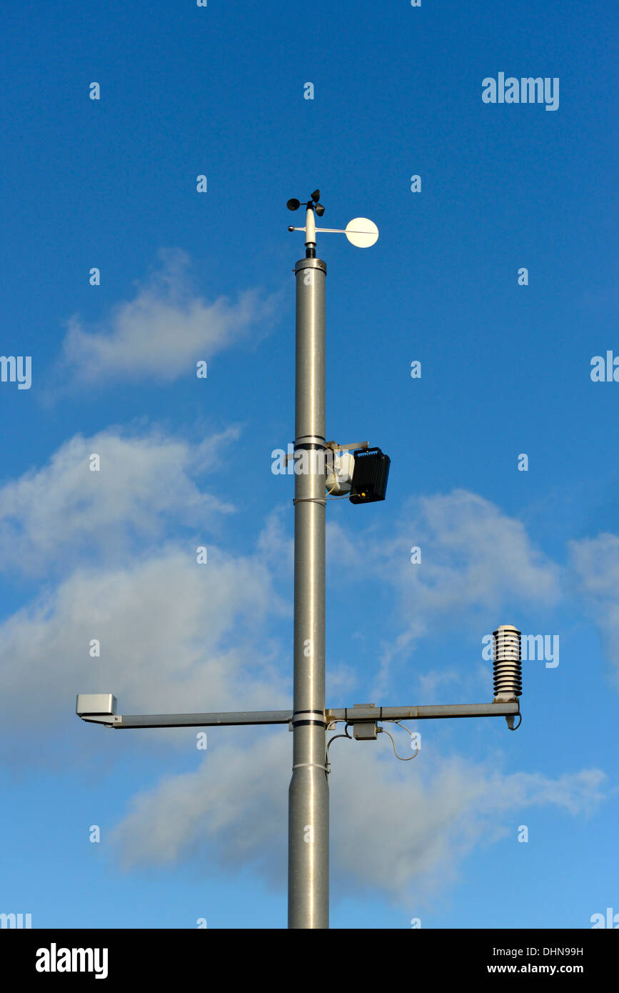Solar powered weather station. Shap summit on A6 road at an altitude of